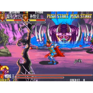 安卓破解街机游戏「西游呃释传.apk」以西游记中人物为游戏角色，通过格斗形式一路过关斩将，达到最终胜利的目标！