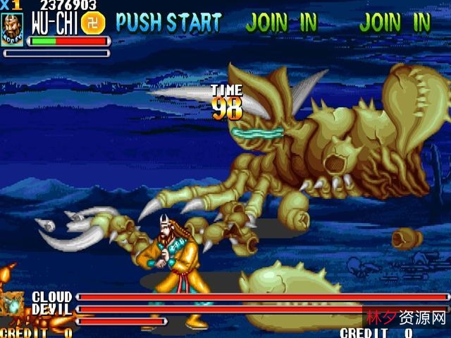 安卓破解街机游戏「西游呃释传.apk」以西游记中人物为游戏角色，通过格斗形式一路过关斩将，达到最终胜利的目标！