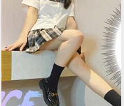 许木小小狗JK格子裙36V电动摆秀身材7.3G大学生穿搭